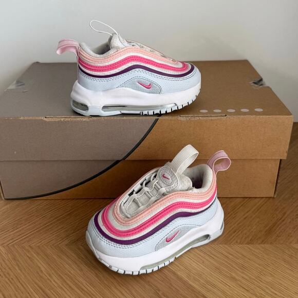 Nike Air Max 97 ‘Pinksicle/Summit White Toddler Sneakers- SZ 5 C - Picture 3 of 13